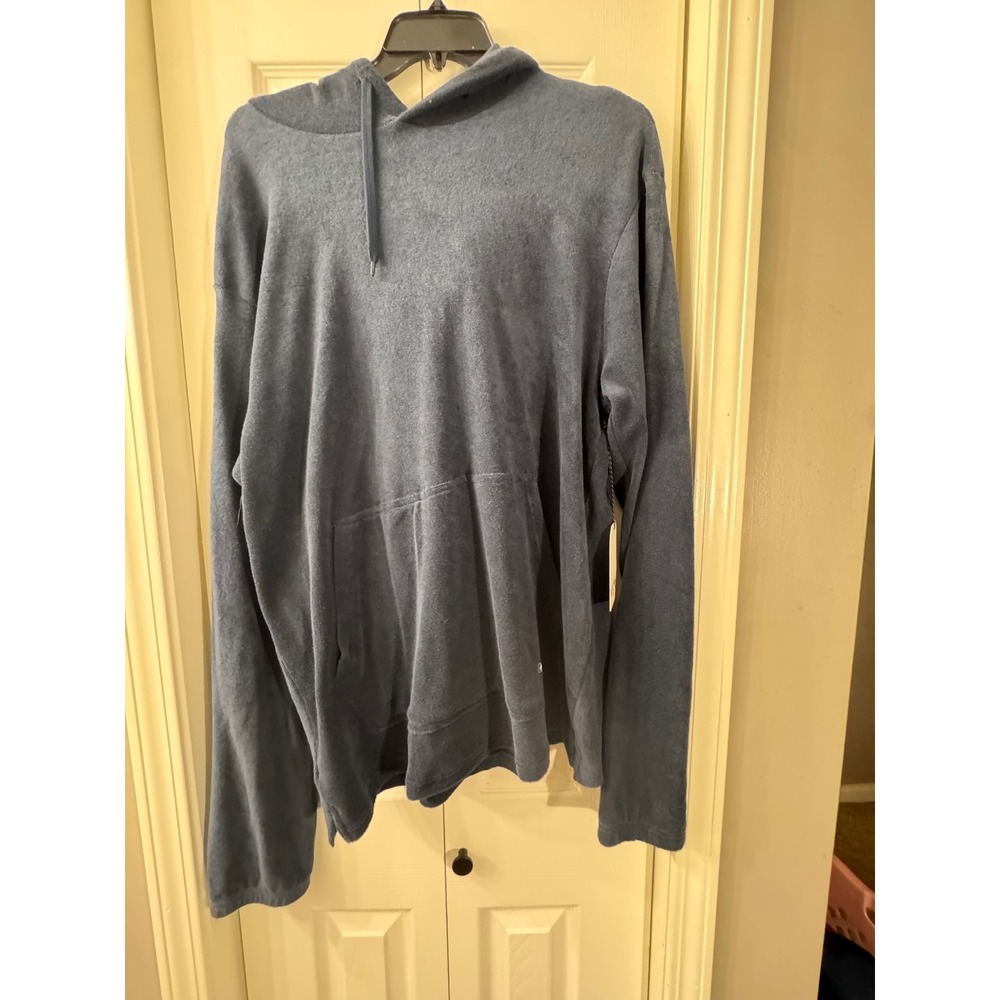 Billabong Mens Blue Terry Cloth Pullover Hoodie XL 24A413501 Surf Beach Casual